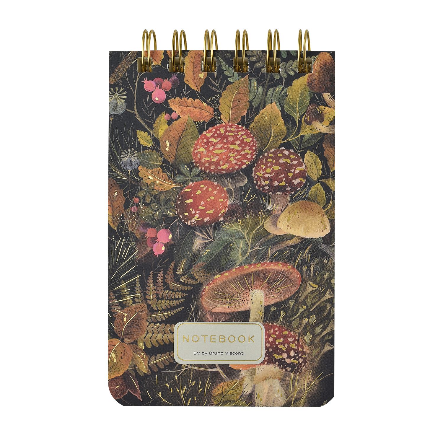 БЛОКНОТ НА ГРЕБНЕ «CUTE JOURNAL» A6-, BV, 100 Л. "FLORA.FOREST FAIRY TALE" ЛИНЕЙКА