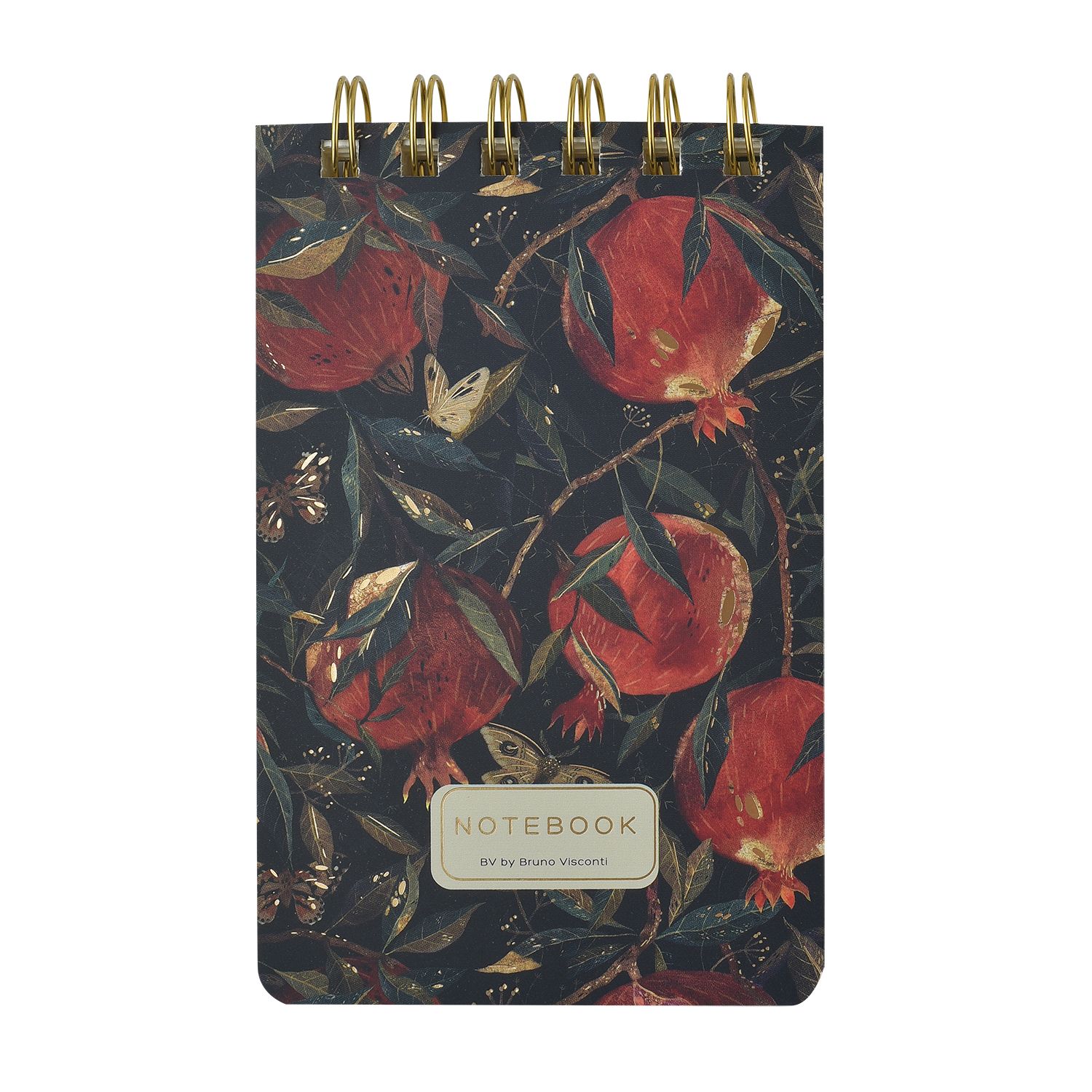 БЛОКНОТ НА ГРЕБНЕ «CUTE JOURNAL» A6-, BV, 100 Л. "FLORA.ГРАНАТ" ЛИНЕЙКА