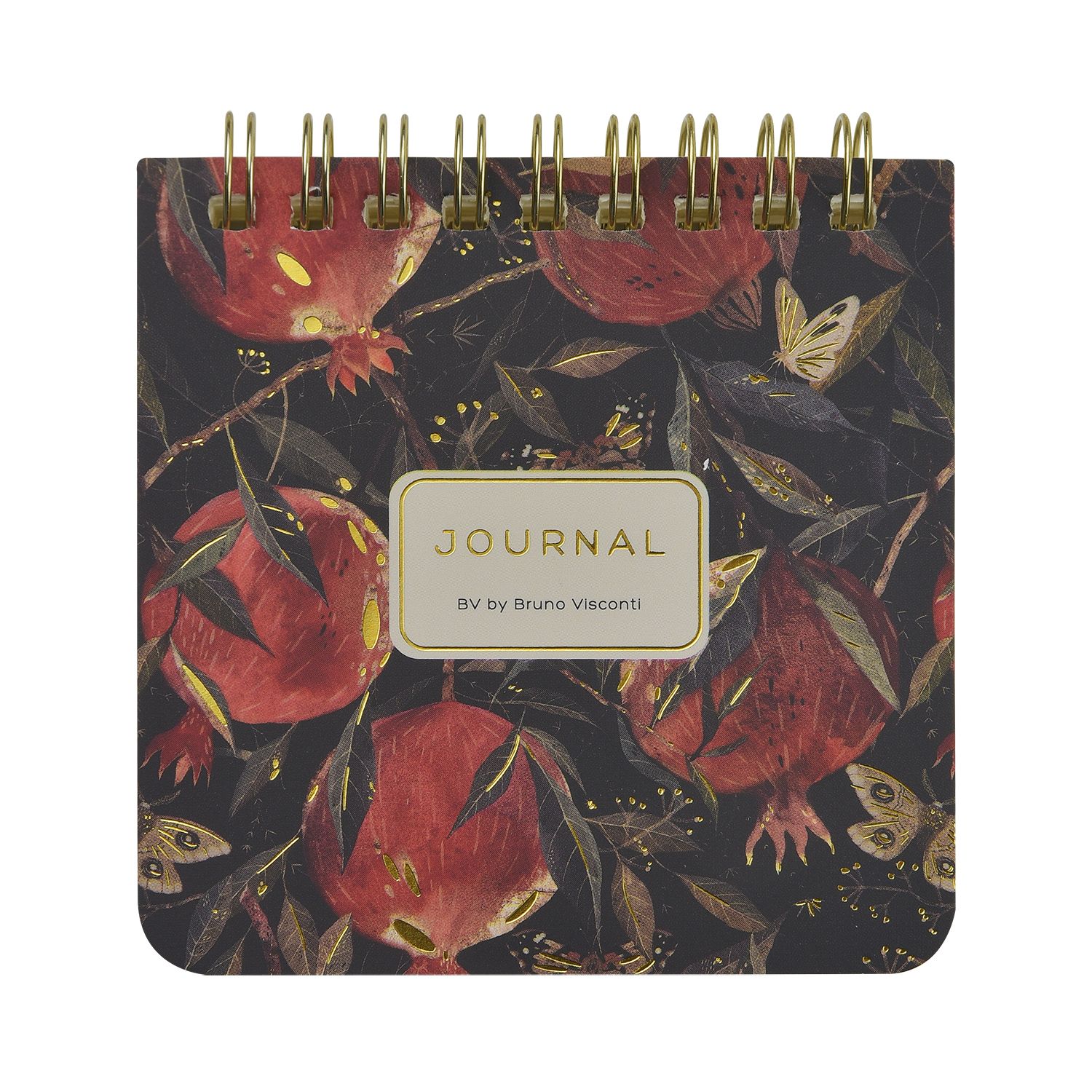 Блокнот 90*90мм гребень  60л "Pocket journal. FLORA.ГРАНАТ" лин