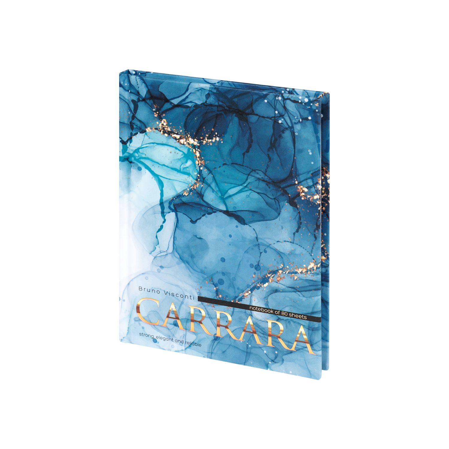 Блокнот А6 7БЦ 80л "Carrara" клетка, мат. лам.