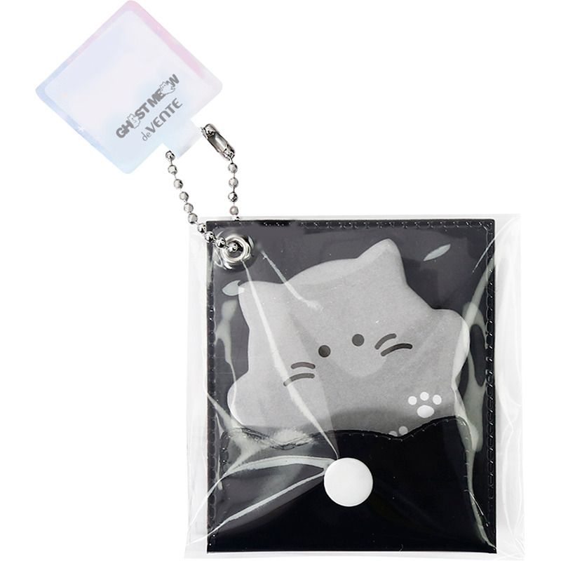 Бумага с липким краем  20л, фигурная "Ghost Meow", в папке-конверте на кнопке