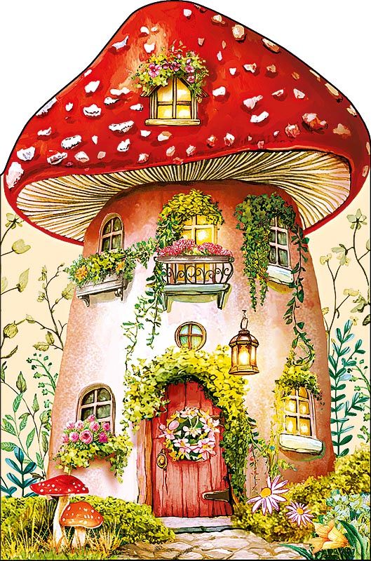 Открытка фигурная А5 "Домик"