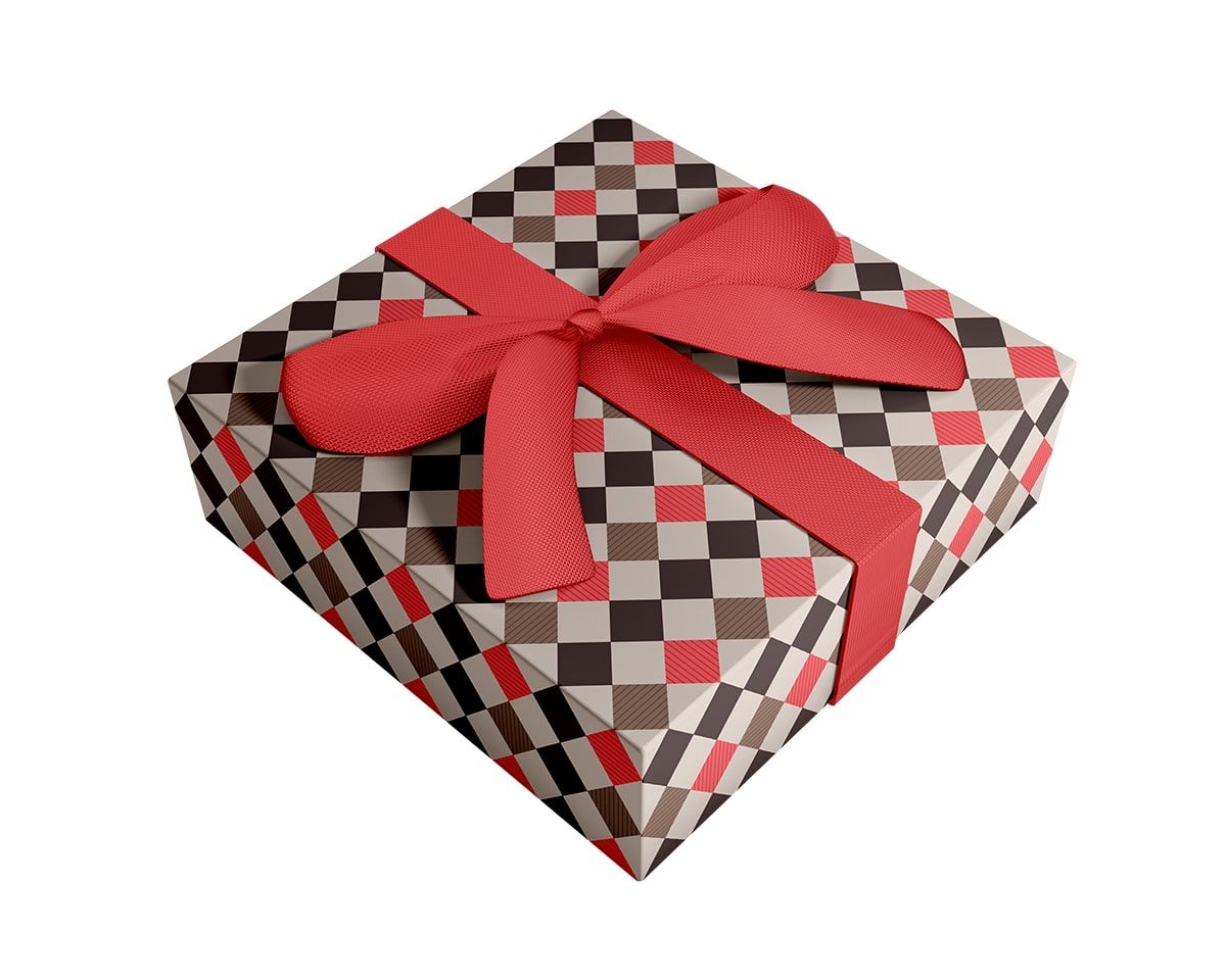 Бумага упаковочная 70*100см  "Cage. Красный"