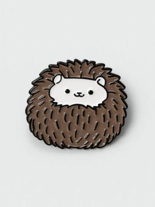Значок металлический 35мм "Hedgehog"