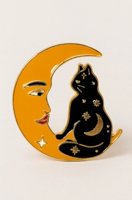 Значок металлический 35мм "Moon magic!