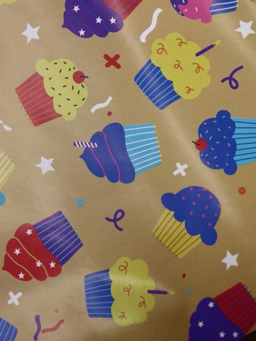 Бумага упаковочная 50*70см "Donut Dazzle"