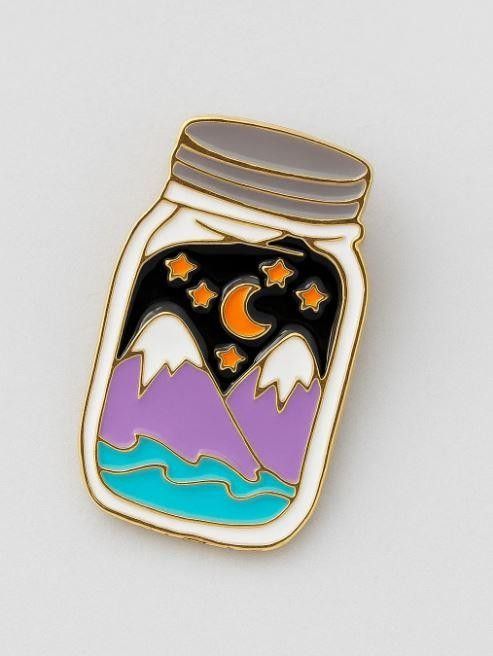 Значок металлический 35мм "Bank of mountains"