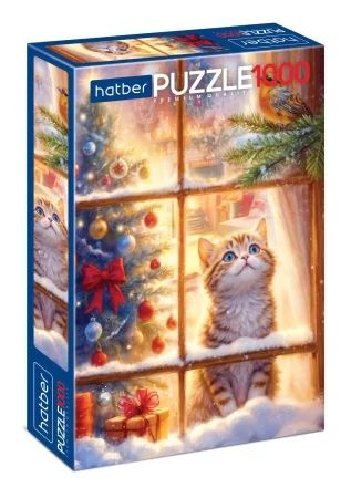 Пазлы 1000 элементов  480*680мм. "Новый Год. Мур-Мур" Premium