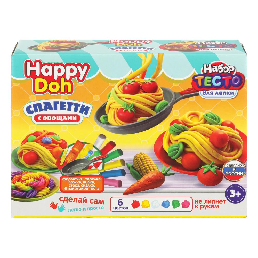 Набор для лепки из теста 6цв. "Спагетти"