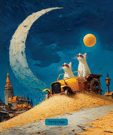 Тетрадь А5 40л кл. Апплика "Прикольные коты"