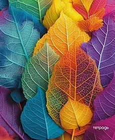 Тетрадь А5 40л кл. Апплика "Яркие листья"