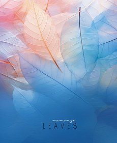 Тетрадь А5 48л кл. Апплика "Нежные листья" выб.УФ-лак