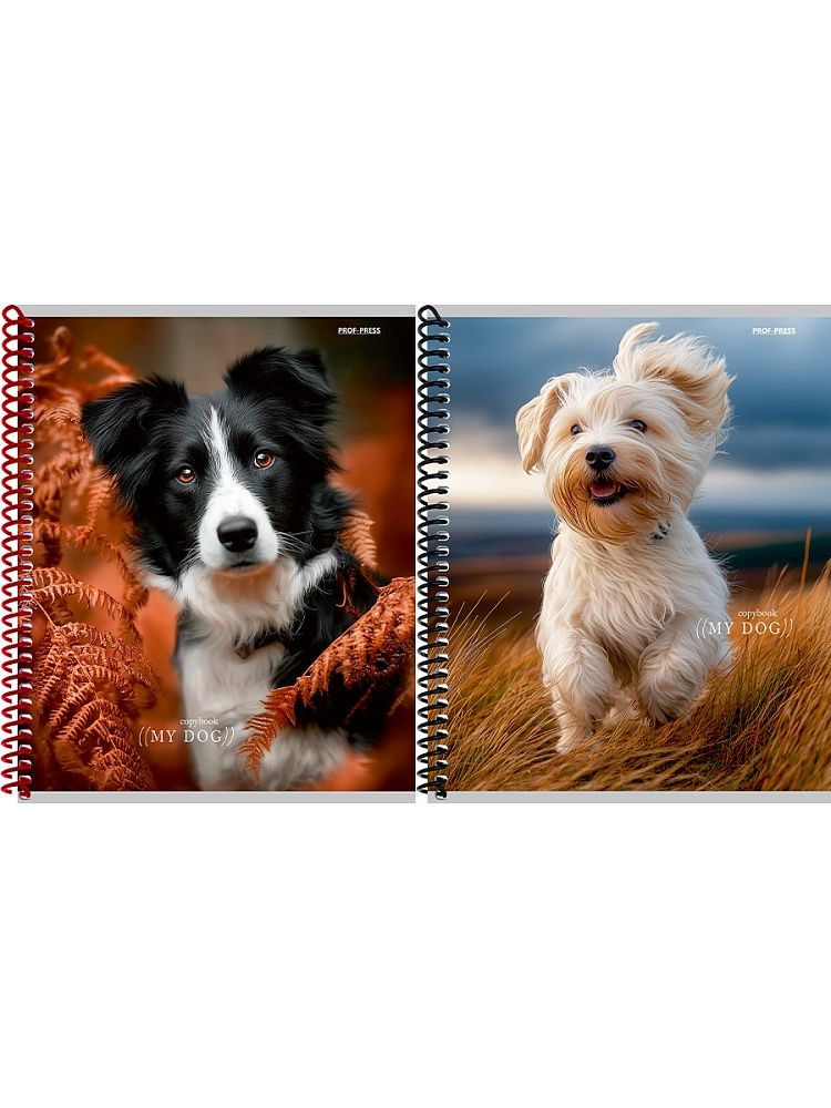 Тетрадь А5  48л кл. гребень Проф-Пресс "Друг человека" твин-лак