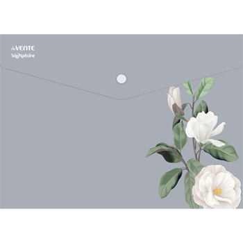 Конверт на кнопке  с рисунком А4 sigNATURE, 0,18мм, непрозрачный