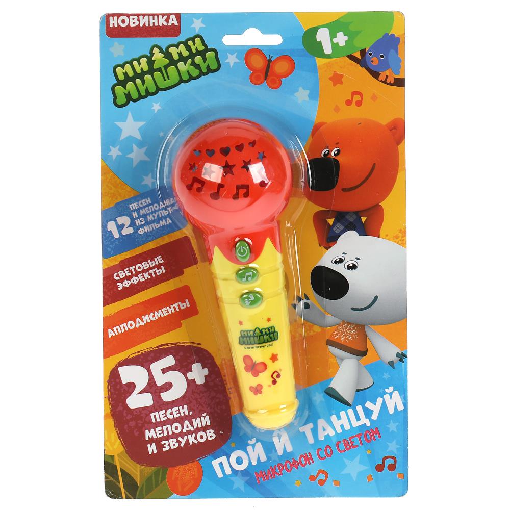 Музыкальный телефон 16см "Ми-ми-мишки" с микрофоном, 25 песен