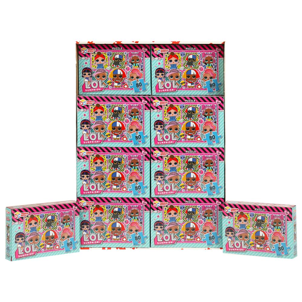 Пазлы  80 элементов 90*130мм "ЛОЛ"