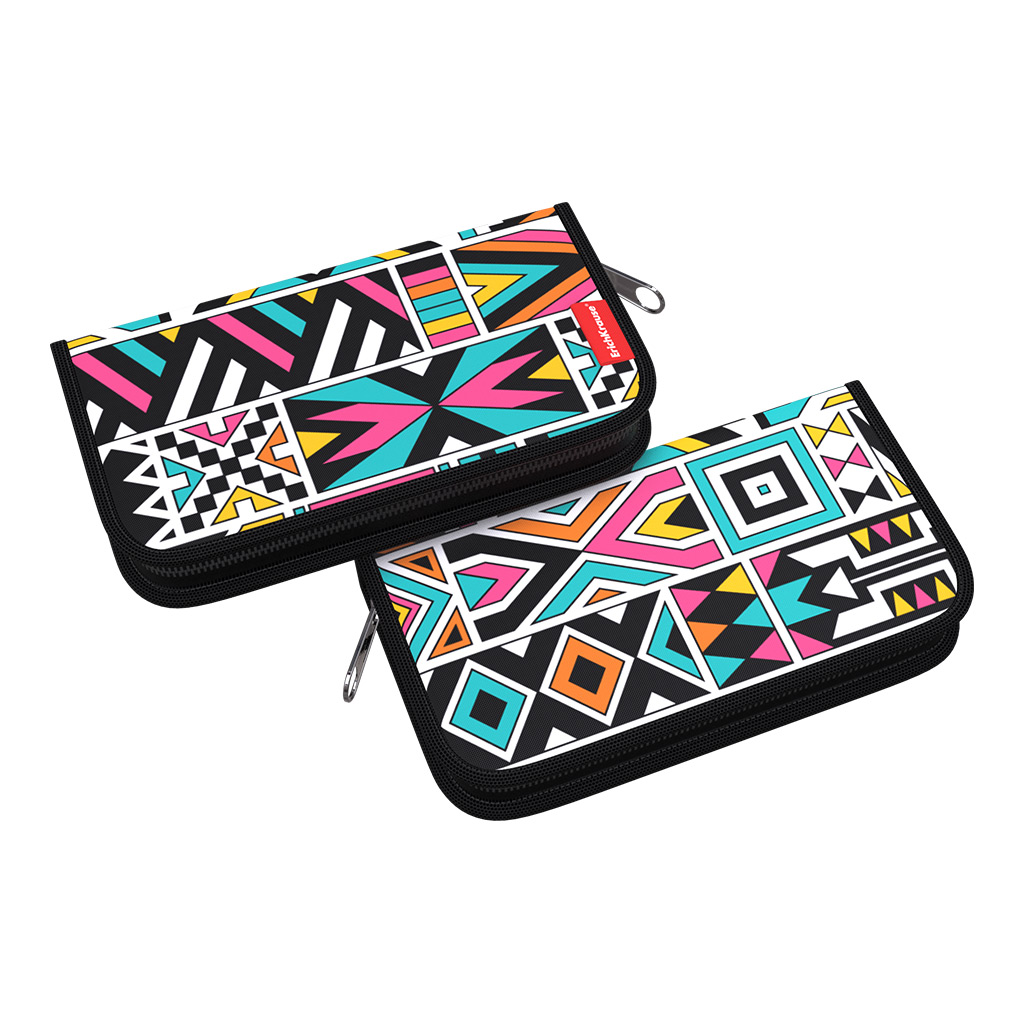 Пенал-книжка без наполнения ErichKrause® 110x205x25мм Ornament