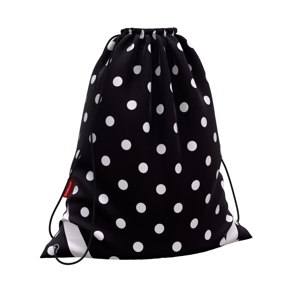 Мешок для обуви ErichKrause® 365x440мм Dots in Black