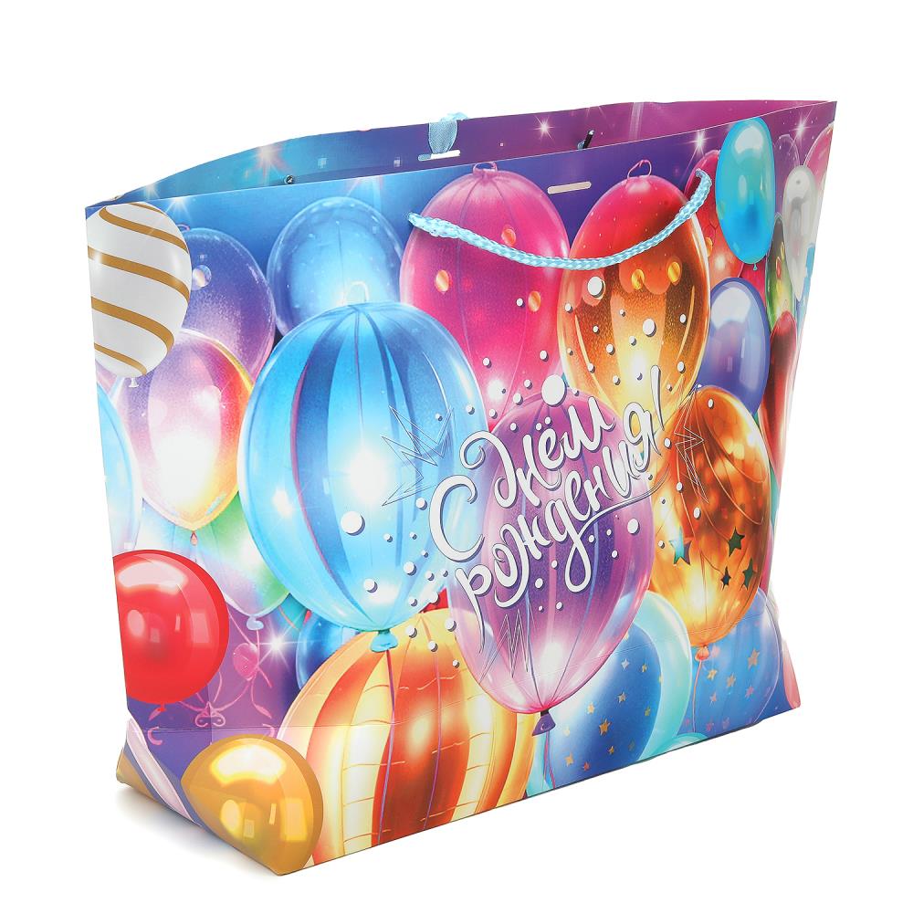 Пакет подар. бумажн. 42*27*8 см  190гр/м2 "ДР"