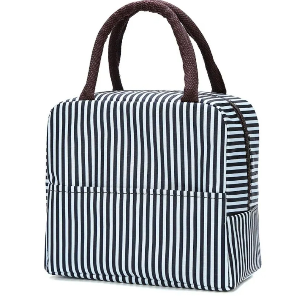 Термосумка Полосочки 23*19*13см с термослоем ассорти дизайнов