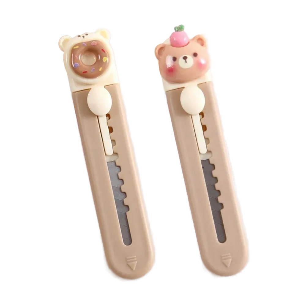 Нож канцелярский Egoist "Мишки", 8мм, ассорти дизайнов