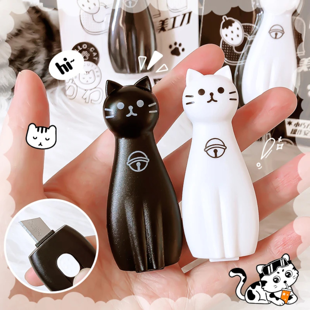 Нож канцелярский Egoist "Чёрно-белый", 8мм, в блистере