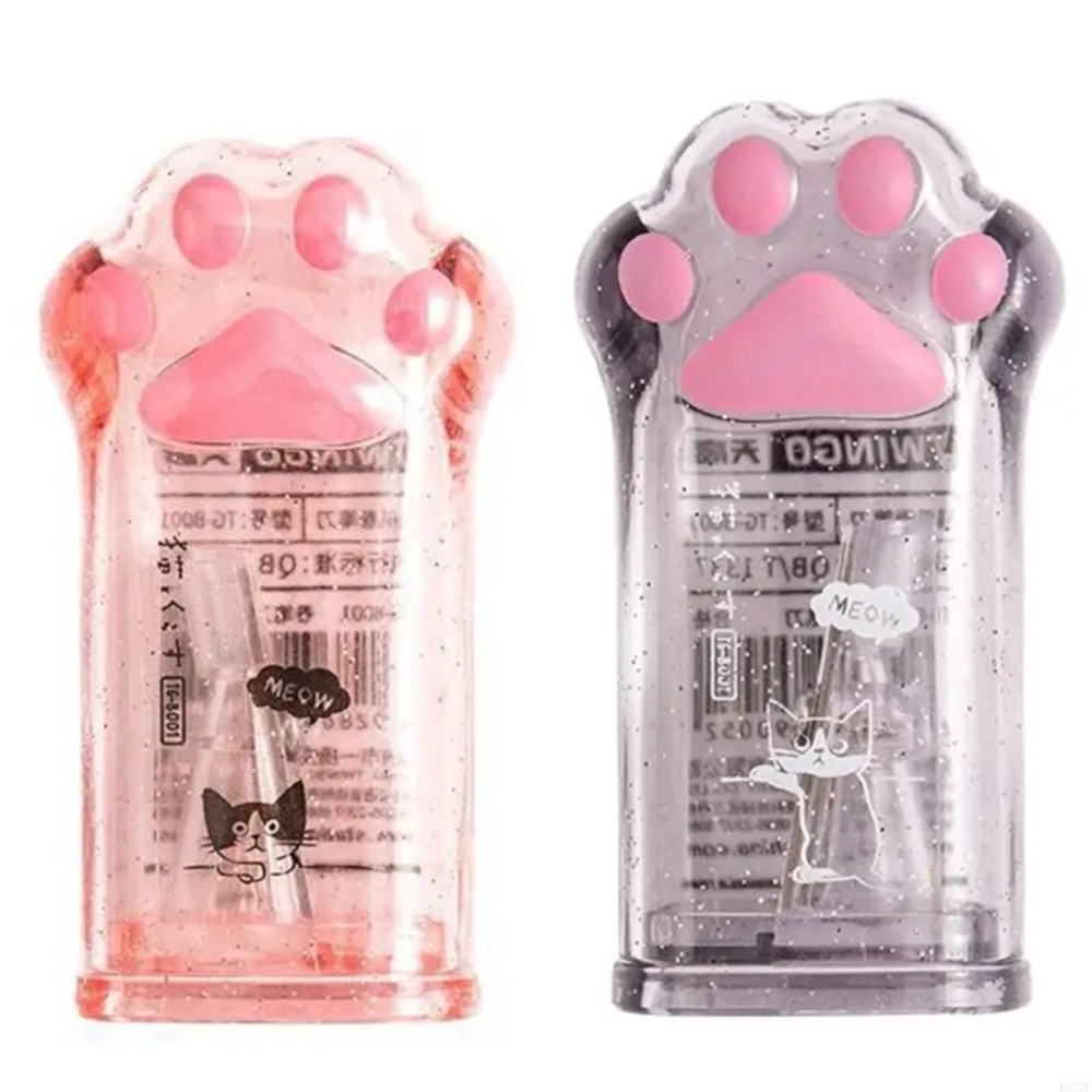 Точилка пласт. 1 отв. Egoist "Лапка"  с контейнером 5,5*2,5 см, 2 дизайна