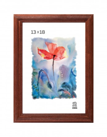 Фоторамка дерево 13*18см. 1701 (Орех) пластиковая вставка