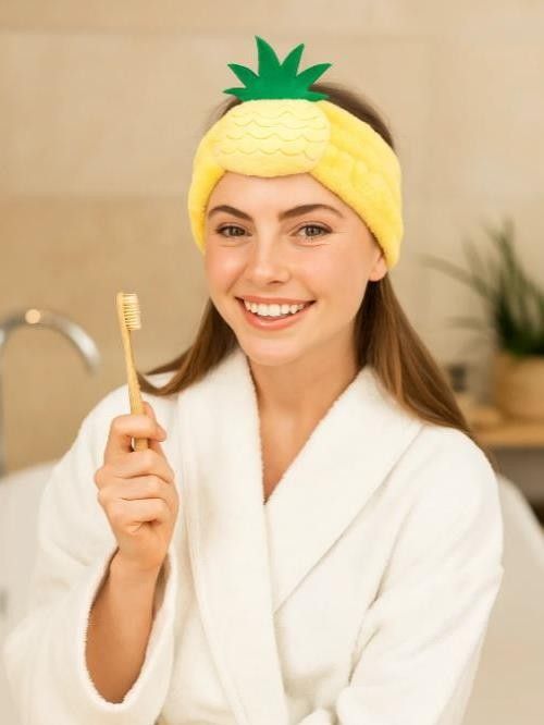 Повязка на голову "Pineapple" желтая