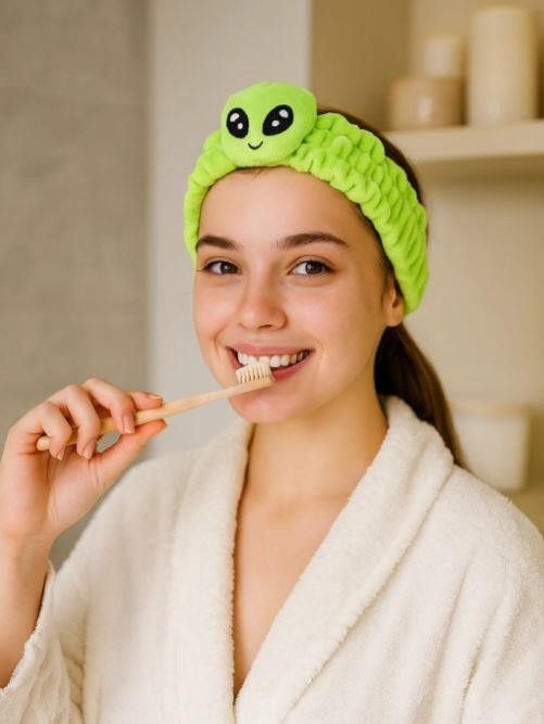 Повязка на голову "Alien" зеленая