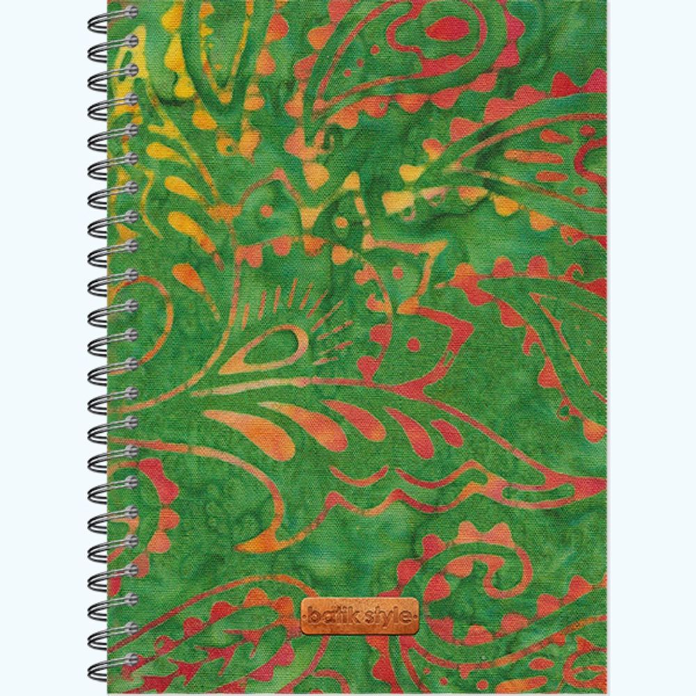 Скетчбук А5  60л., гребень, 100гр/м2 "Green Jungle Batik" жестк.подл.