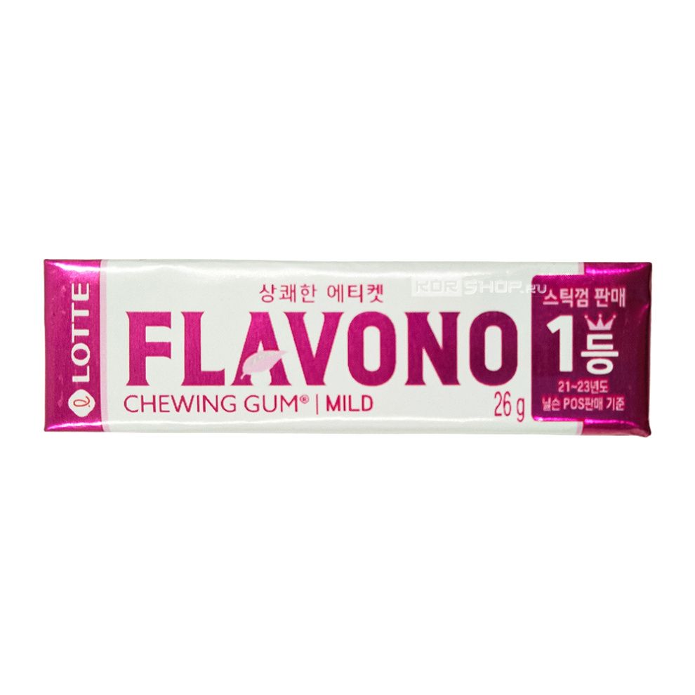 Жевательная резинка КОРЕЯ * FLAVONO MILD, пластинки" 26гр., /уп.15шт./