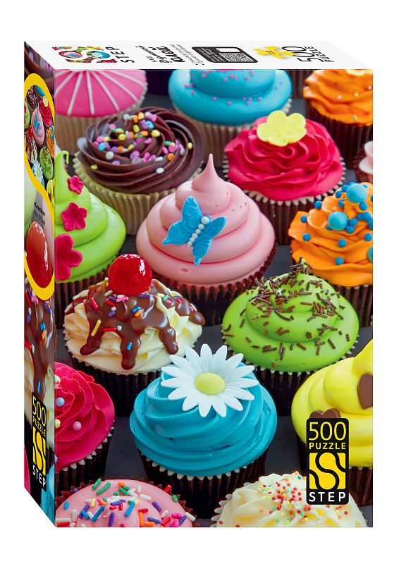 Пазлы  500 элементов  500*345мм.  "Капкейки"