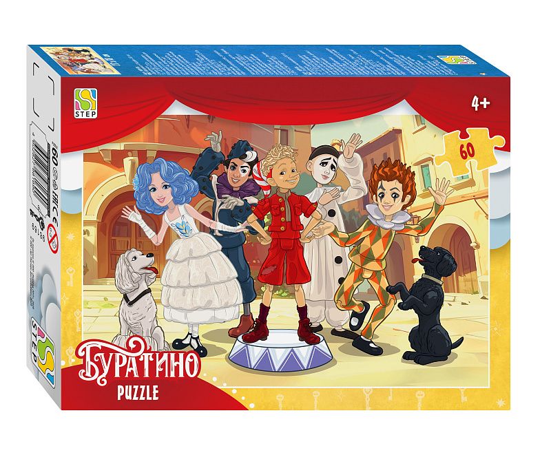 Пазлы   60 элементов  270*180мм  "Буратино" (АО "СТС")