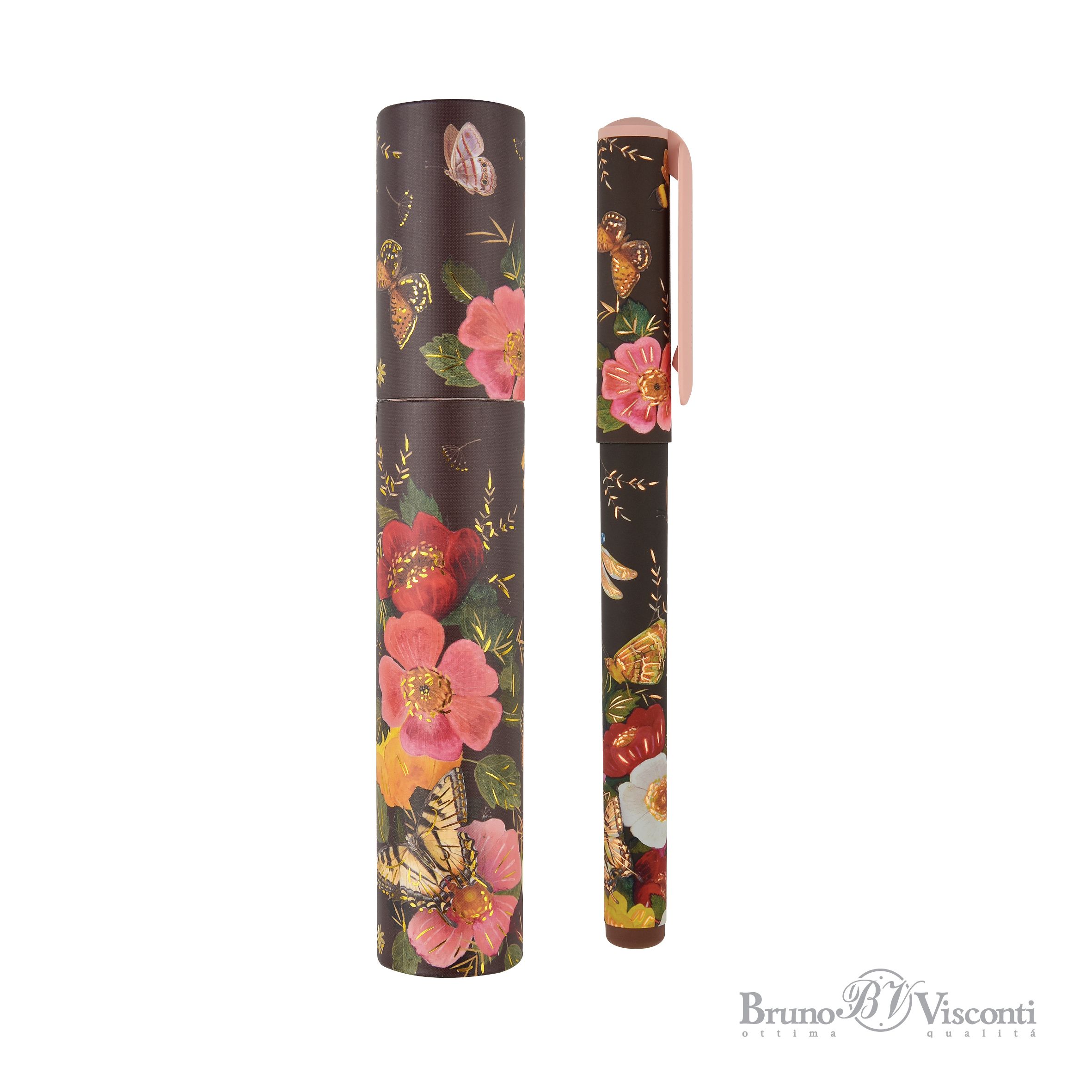 Ручка шар. BV "DreamWrite. Fauna. Бабочки" синяя,  0,7мм, 3 вида