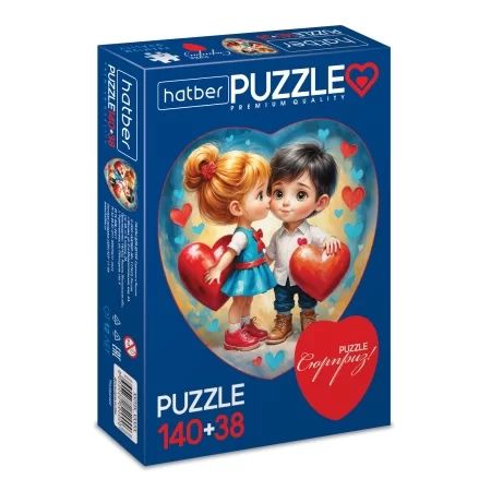 Пазлы    2в1 "Два сердца. Нежный возраст" 240*270мм, 100*110мм, 140+38 элементов