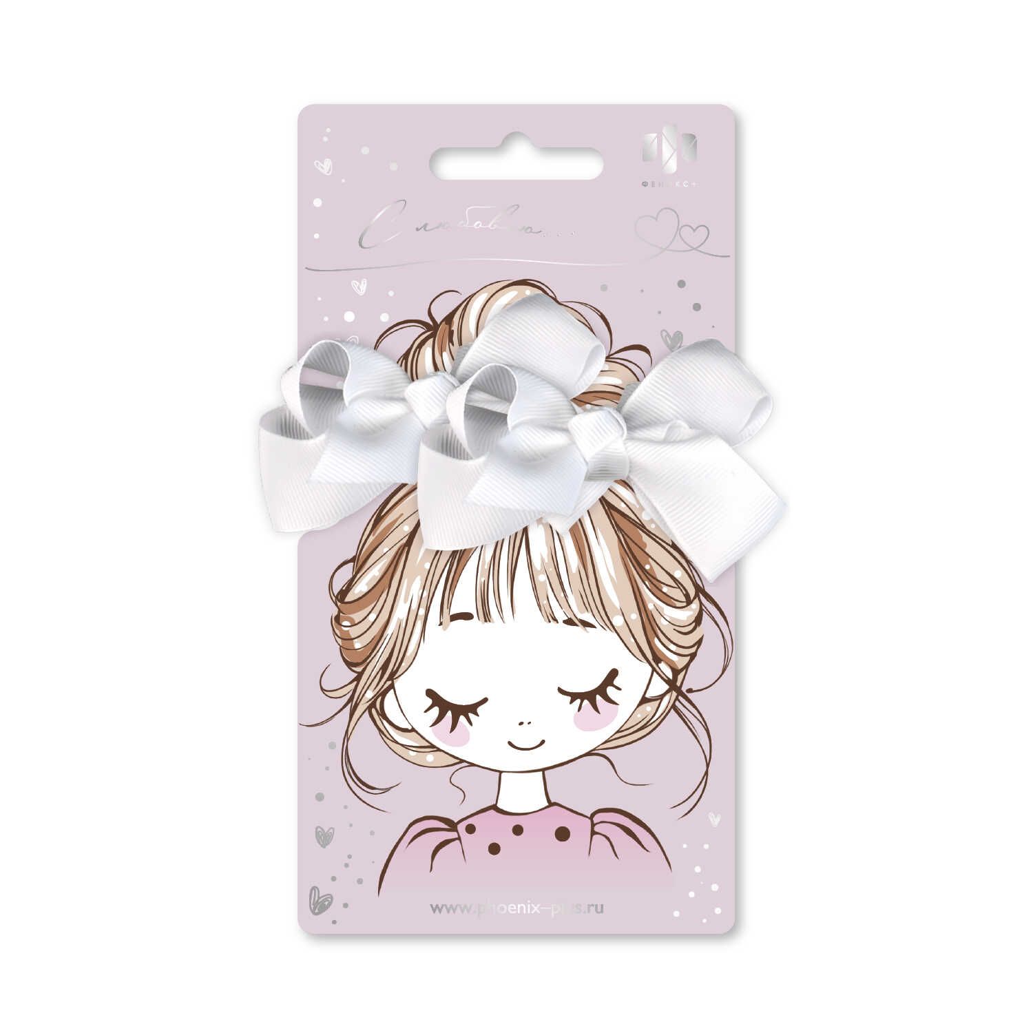 Набор резинок для волос "Феникс+. Банты" 2шт., бант 7см