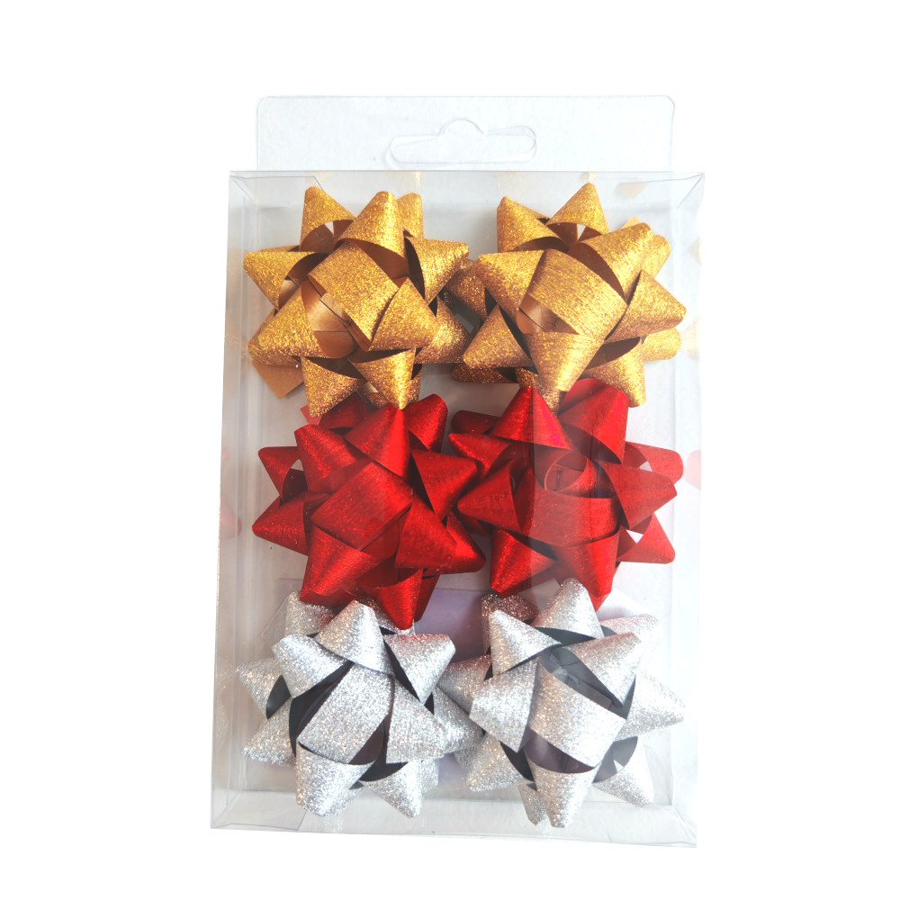 Набор бантов подарочных  6 шт "Ассорти"  5см