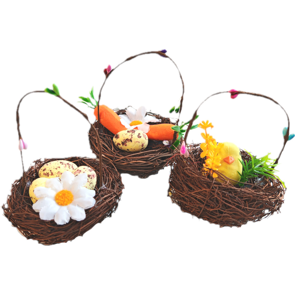 Декор пасхальный "Гнездо" 8см, в ассортименте