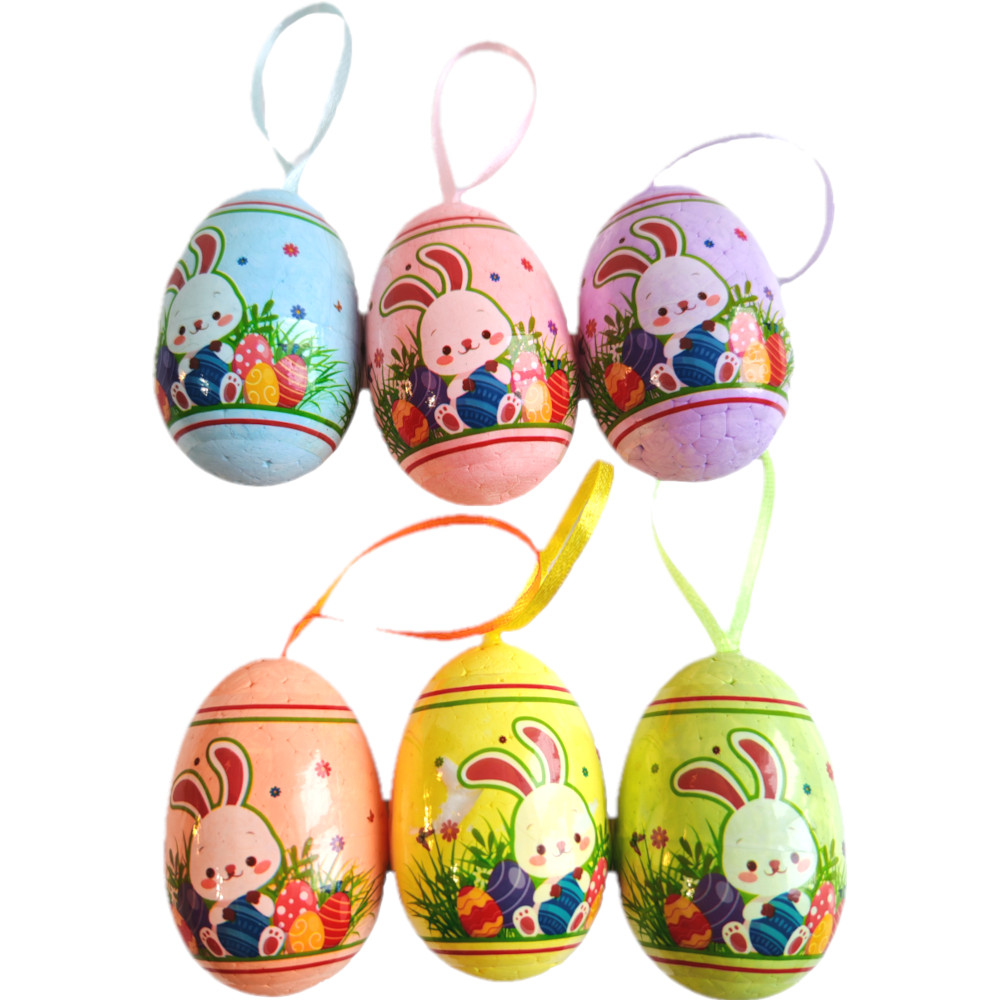 Набор декора пасхального "Яйца пасхальные" 6 шт.