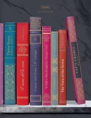 Блокнот А5 7БЦ  80л "Золотые страницы" кл., 5цв.блок, мат. лам., 3Dфольга