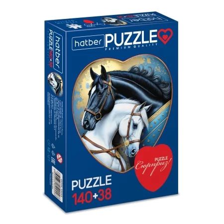 Пазлы    2в1 "Два сердца. Сила и грация" 240*270мм, 100*110мм, 140+38 элементов