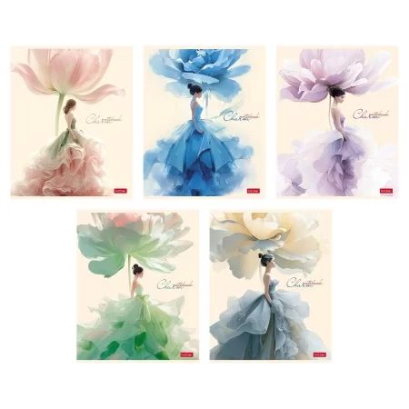 Тетрадь А5 48л кл. Hatber "Charm" 5 диз.в блоке, софт-тач