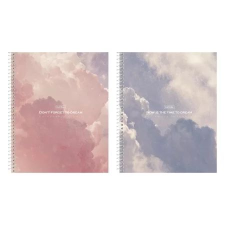 Тетрадь А5  96л кл. гребень Hatber "Dream" 2диз.в блоке, мат.лам.