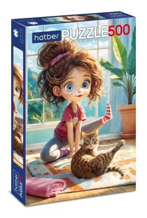 Пазлы  500 элементов  330*480мм.  "Веселая гимнастика" Premium