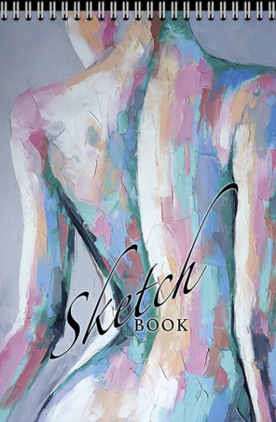 Скетчбук А4  20л., гребень, 235гр/м2 "Силуэт" фольга, твин.лак