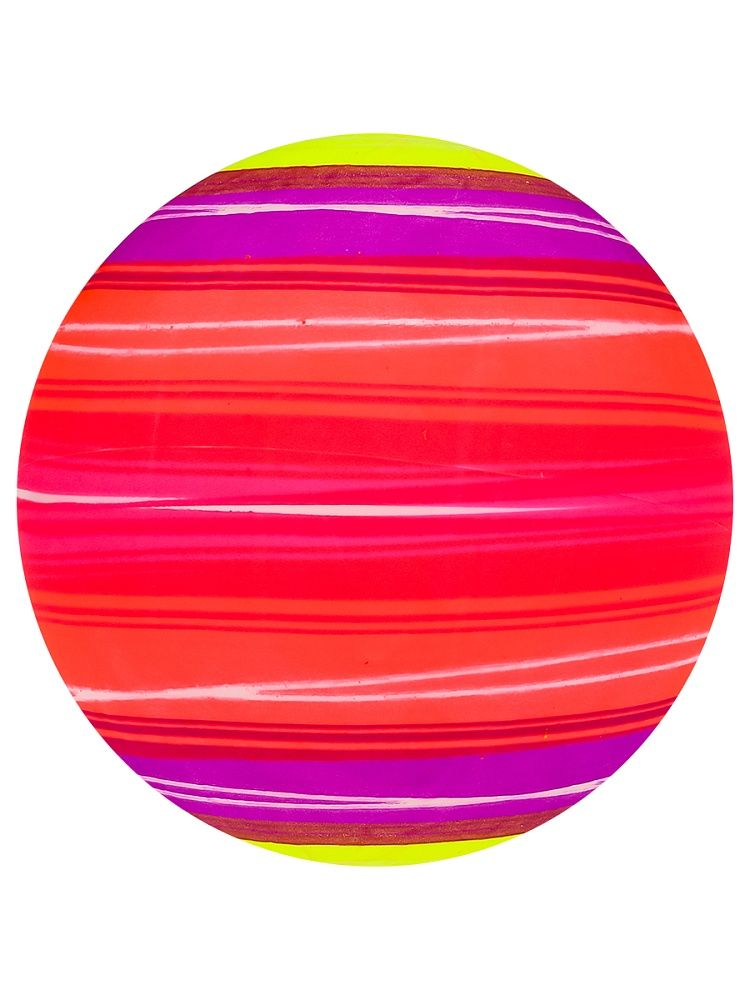 Мяч пляжный 23см "Полосы" НЕ НАДУТЫЙ, в пакете