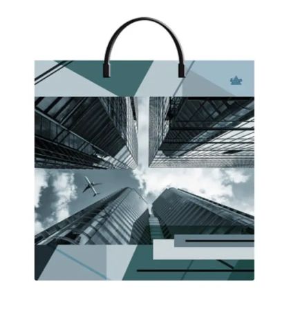 Пакет 36*37см (100мк) с пластиковой ручкой "Полет" ПВД