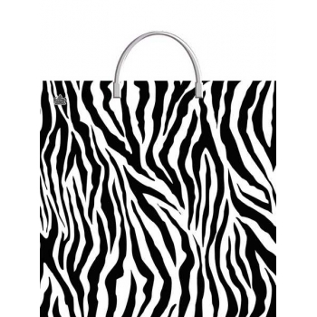 Пакет 35*36см (85мк) с пластиковой ручкой "Зебра" ПВД