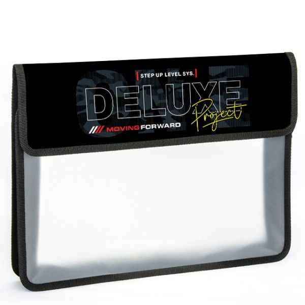 Папка д/тетрад. А4 (340*250*70) на липучке, пластик/ткань "Deluxe"